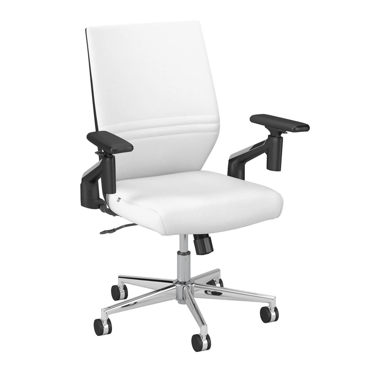 Washed Gray Leather Office Chair J78338
