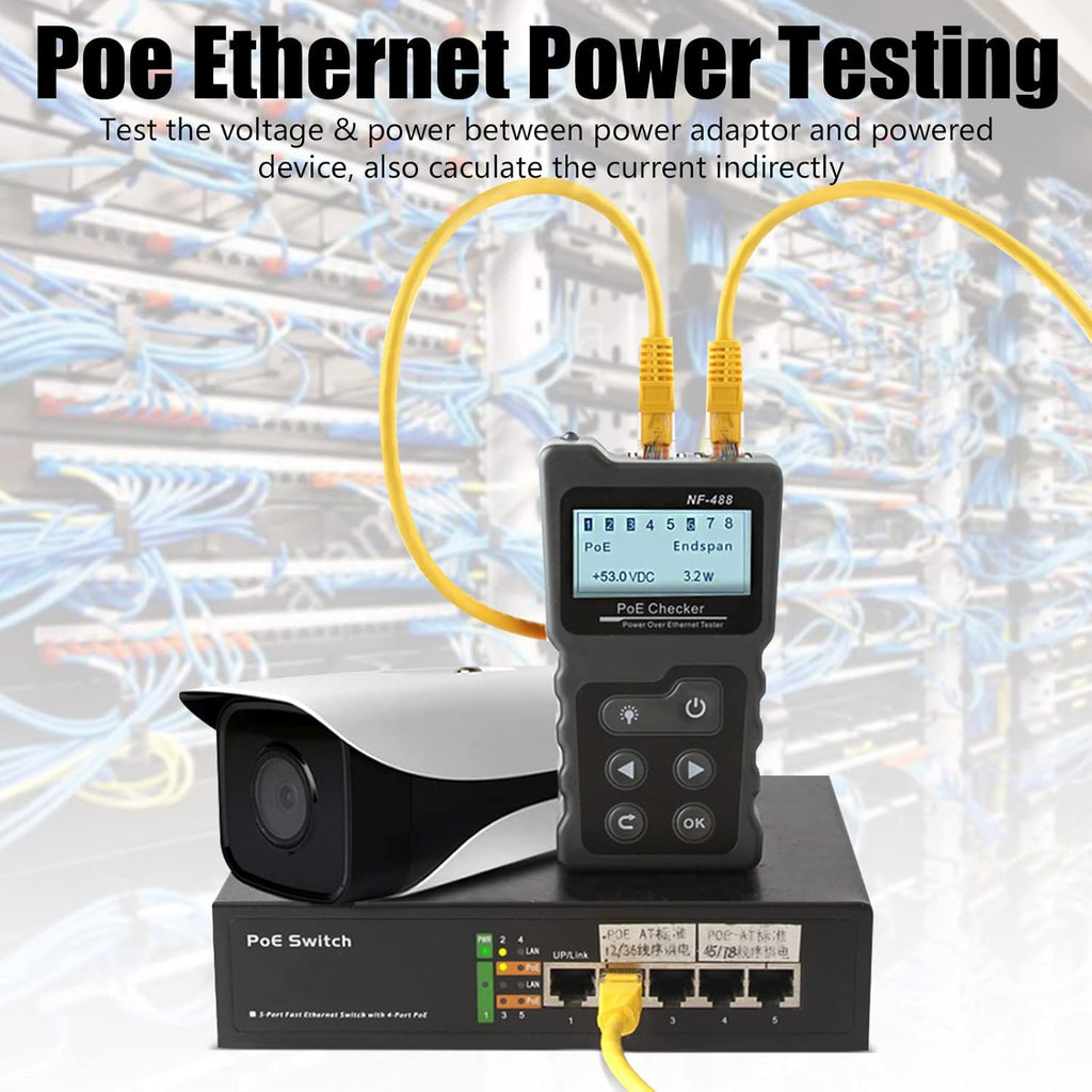 RJ45 Ethernet Tester, POE Cable Tester, Pack of 2 Y167