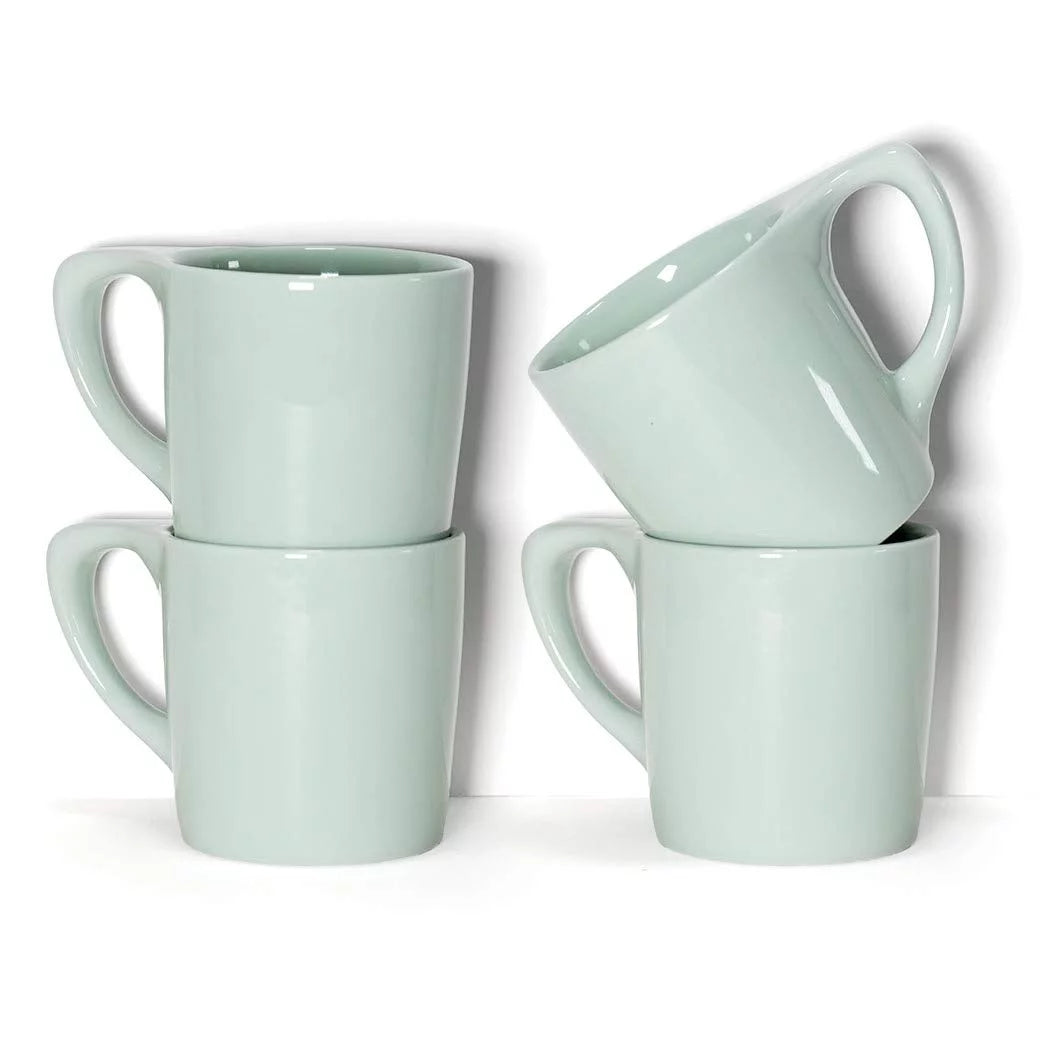 10 oz Porcelain Coffee Cups Set of 4 P11696