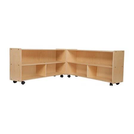 Folding 4 Compartment Shelving Unit with Casters T75606