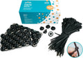 105 Pack Black Magnetic Cable Zip Tie Mounts with Neodymium Magnets T41479