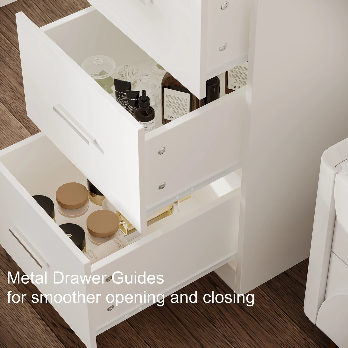 White Makeup Vanity Table with Mirror and 7 Drawer O354893