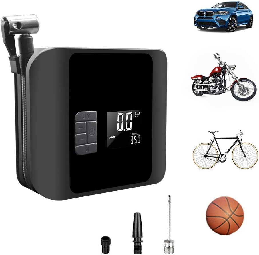 150 PSI Portable Tire Inflator Air Compressor with Digital Pressure Gauge LED Light U11080