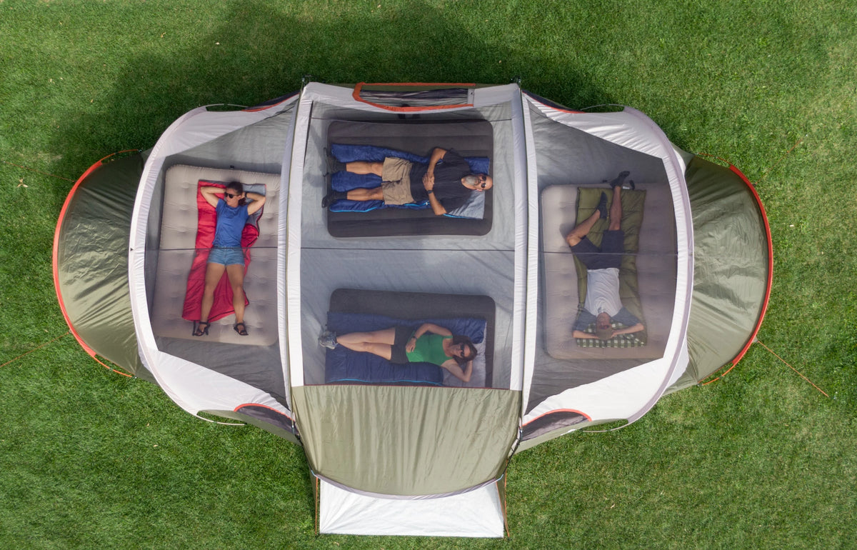 18-Person Cabin Tent with 3 Covered Entrances X473