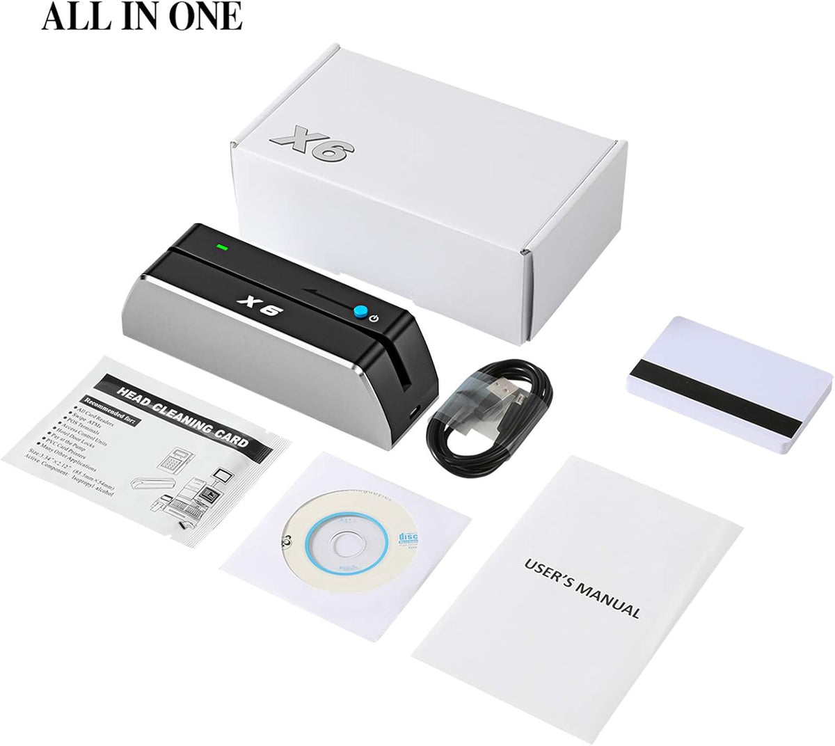 Magnetic Card Reader Writer USB 3 Tracks Swipe Encoder P188