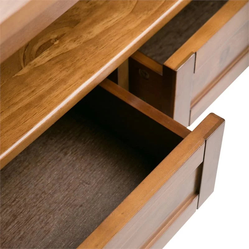 Wood 48" Coffee Table and 14" Narrow Side Table F66542