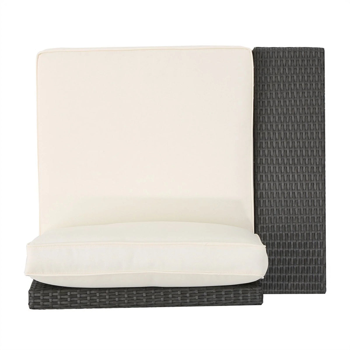Gray 9 Seater Sectional Sofa and Club Chair Chat Set N337579