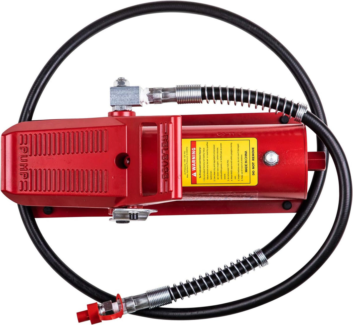 10,000 PSI 10 Ton Air Hydraulic Pump with Hose M7019
