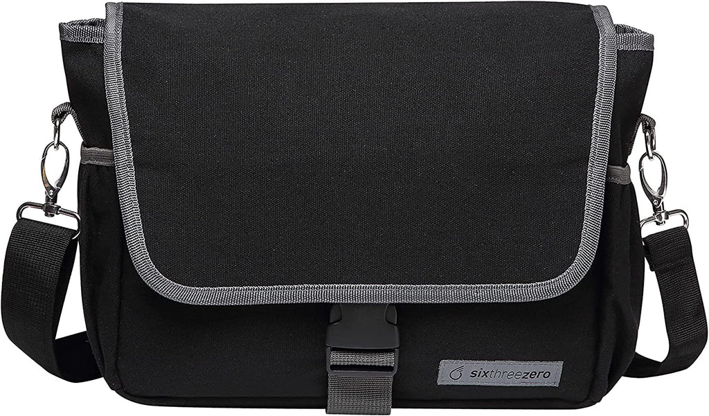 Black Waterproof Bicycle Pannier Bag with Shoulder Strap Y867