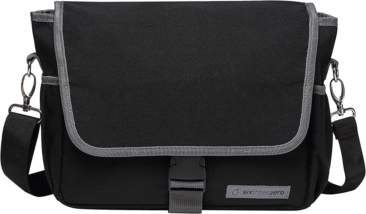 Black Waterproof Bicycle Pannier Bag with Shoulder Strap Y867