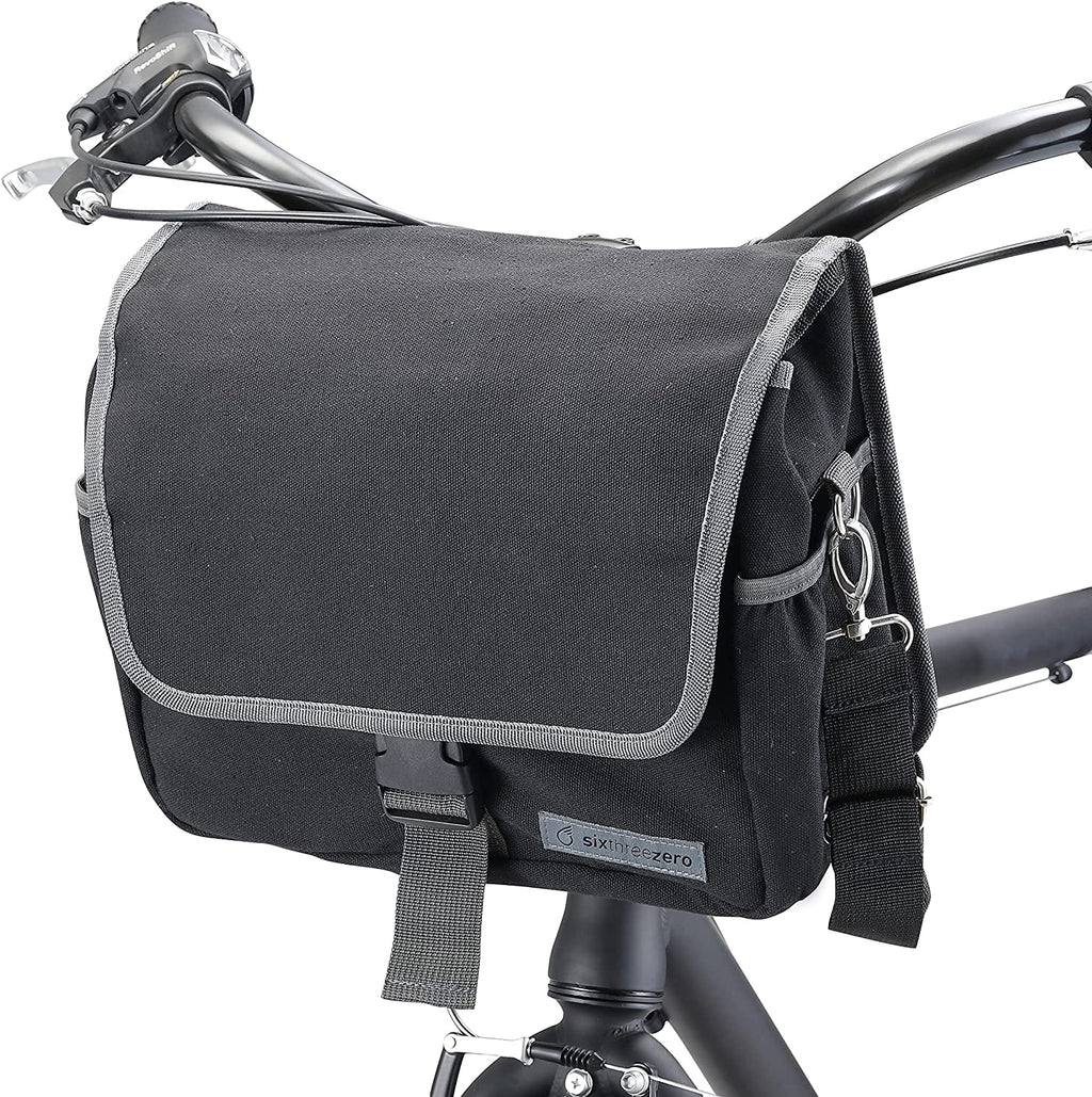 Black Waterproof Bicycle Pannier Bag with Shoulder Strap Y867