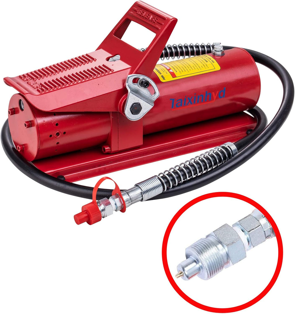 10,000 PSI 10 Ton Air Hydraulic Pump with Hose M7019