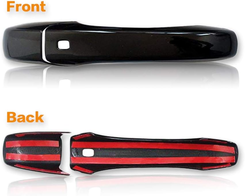 Gloss Black ABS Door Handle Covers 4pcs I9267